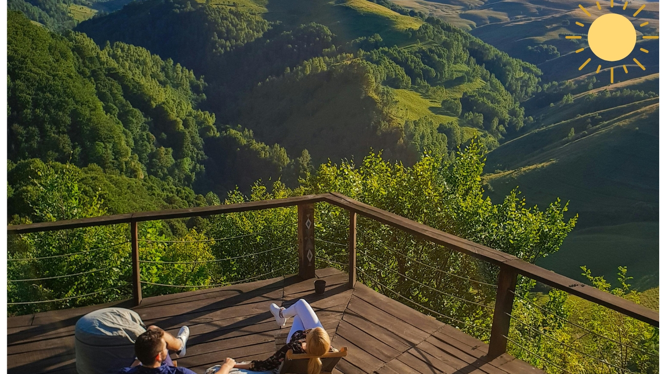 Couples enjoying a romantic getaway at a beautiful retreat destination, surrounded by nature and tranquility.